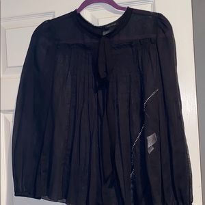 MARC JACOBS babydoll ribbon tie top size 4